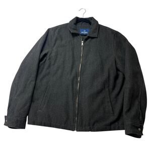 Old Navy Coat Wool Blend Bomber Full Zip Winter Jacket Gray Casual Men's Large